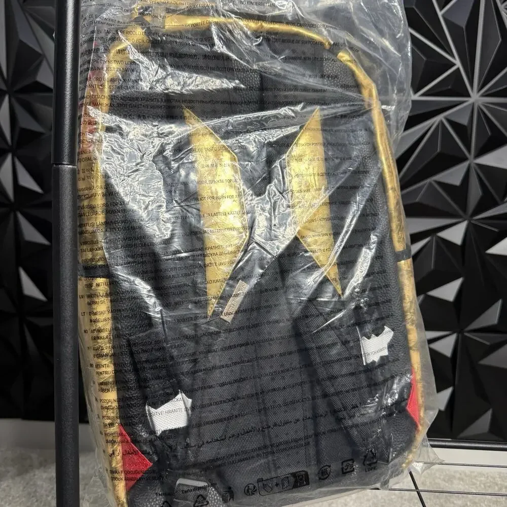 Spray Ground Gold Weathered Backpack